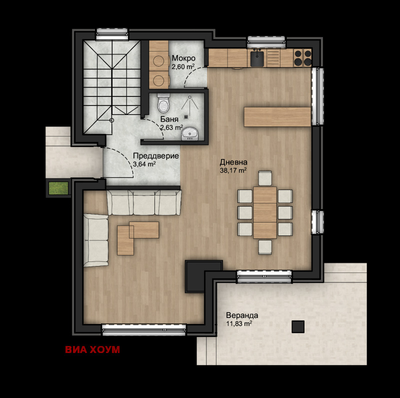 Продава КЪЩА, с. Алдомировци, област София област, снимка 4 - Къщи - 52883235