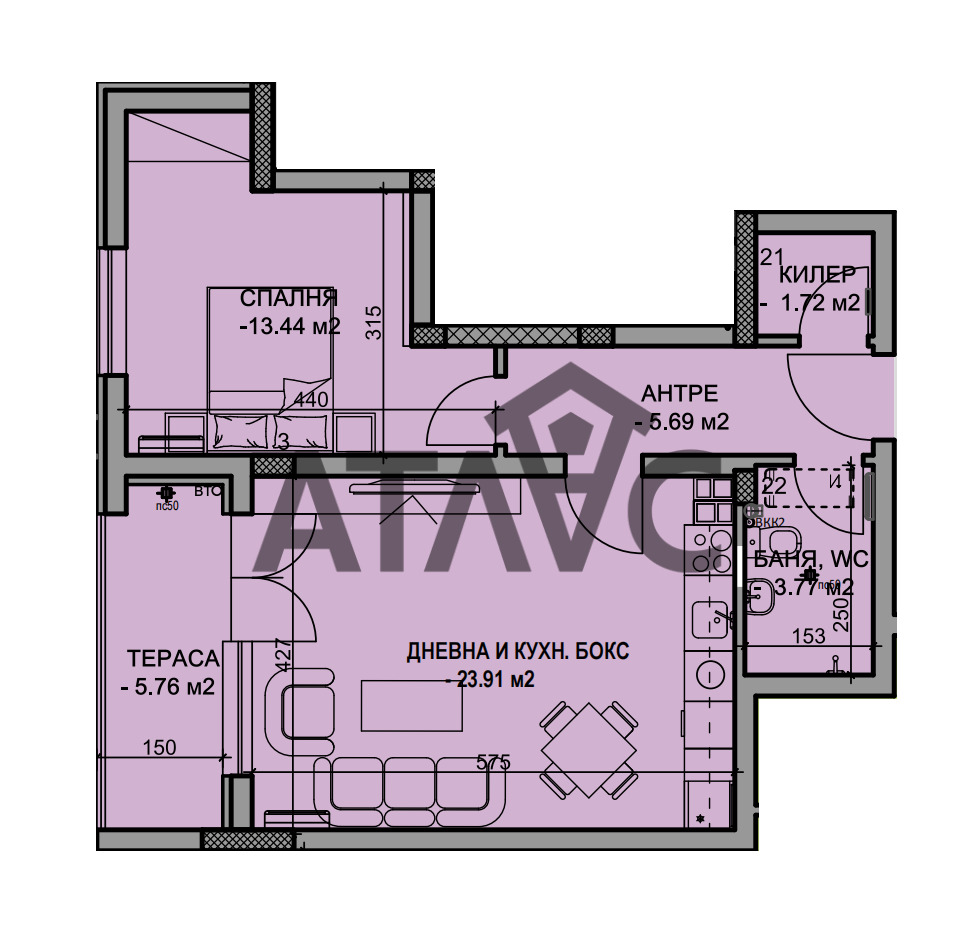 Продава 2-СТАЕН, гр. Пловдив, Христо Смирненски, снимка 2 - Апартаменти - 54829536