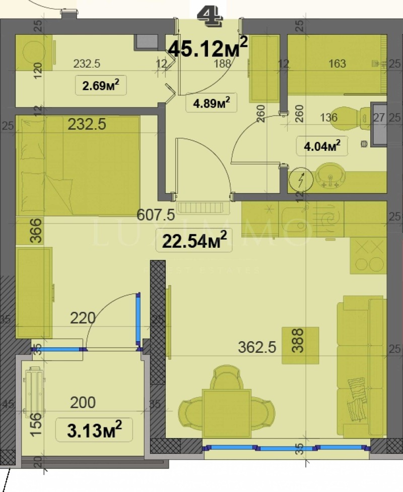 À vendre  1 chambre Sofia , Ovtcha koupel , 51 m² | 68869206 - image [6]