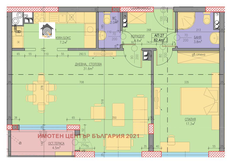 Продава 2-СТАЕН, гр. София, Кръстова вада, снимка 2 - Апартаменти - 53097167