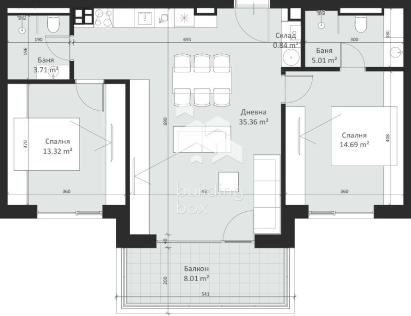 Продава 3-СТАЕН, гр. София, Малинова долина, снимка 1 - Aпартаменти - 49587529