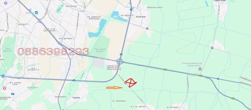 Продава ПАРЦЕЛ, гр. София, с. Лозен, снимка 6 - Парцели - 53044693