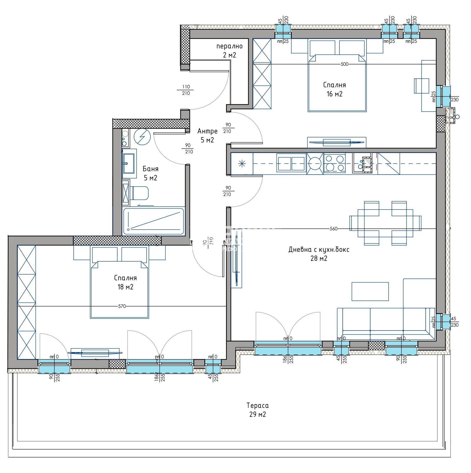 Продава 3-СТАЕН, гр. Пловдив, Христо Смирненски, снимка 2 - Апартаменти - 45181386