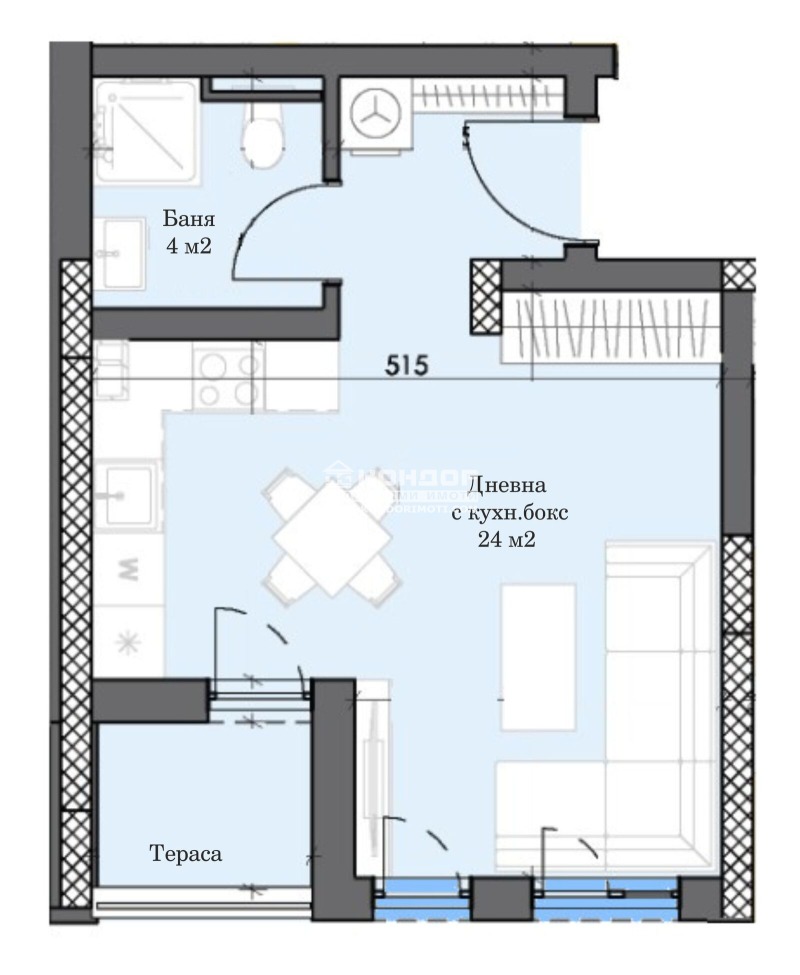 In vendita  Studio Plovdiv , Trakiia , 44 mq | 95686558 - Immagine [5]