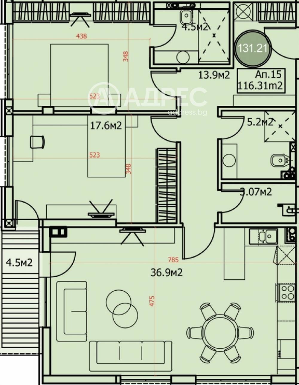Продава 3-СТАЕН, гр. София, Драгалевци, снимка 4 - Апартаменти - 53772630