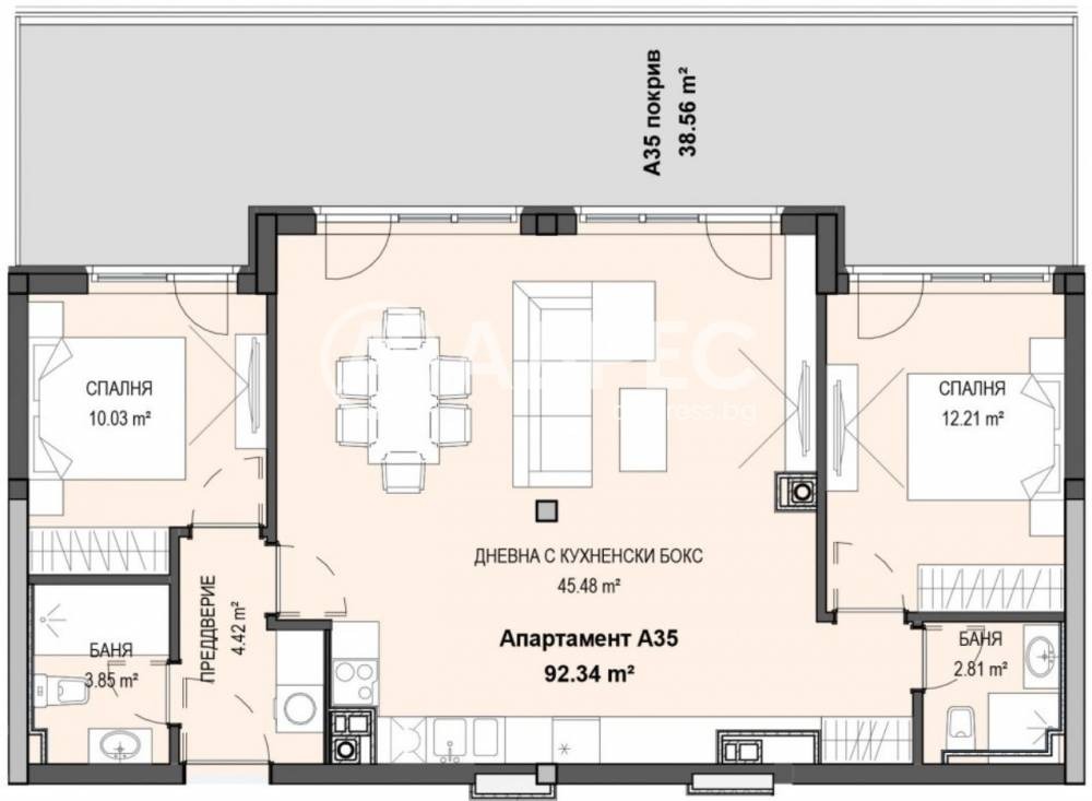 Продава 3-СТАЕН, гр. София, Кръстова вада, снимка 4 - Апартаменти - 54110699