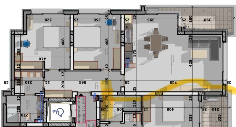 Продается  1 спальня Стара Загора , Загорка , 66 кв.м | 86432671 - изображение [9]