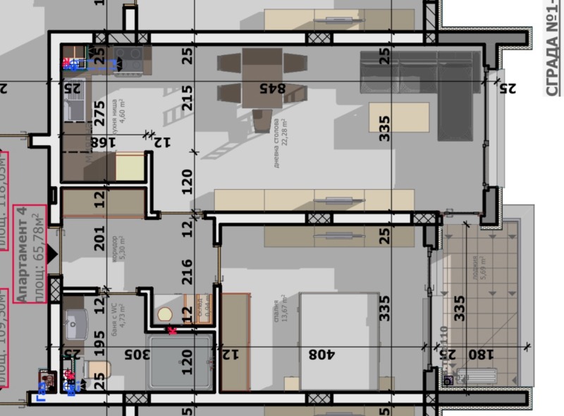 Продава  2-стаен град Стара Загора , Загорка , 66 кв.м | 86432671 - изображение [13]