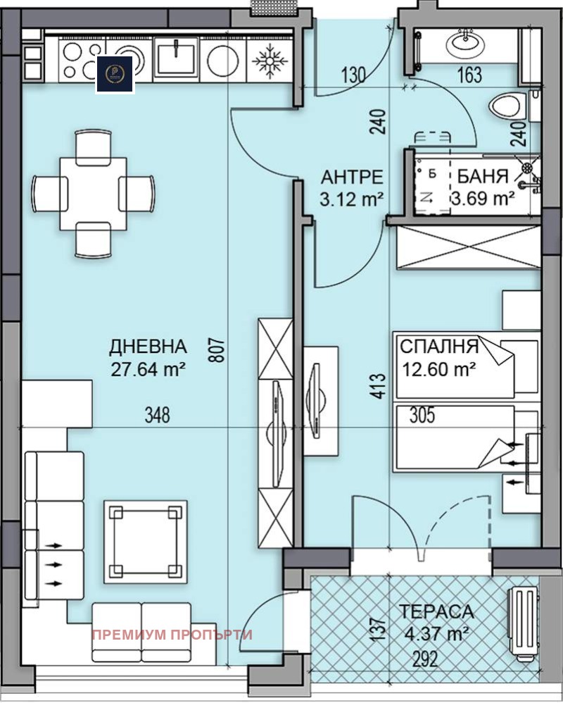 Продава  2-стаен град Пловдив , Гагарин , 71 кв.м | 56266592 - изображение [3]