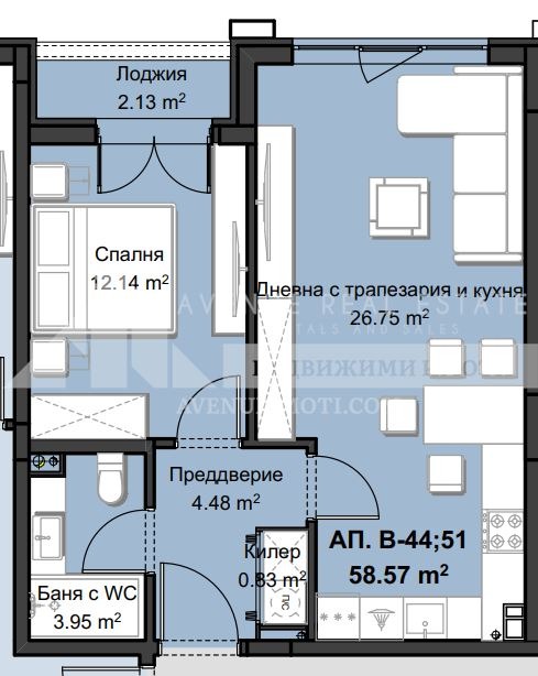 En venta  1 dormitorio Plovdiv , Jristo Smirnenski , 70 metros cuadrados | 30262065 - imagen [2]