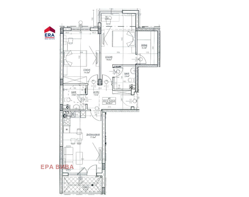 Продава 3-СТАЕН, гр. София, Левски Г, снимка 2 - Апартаменти - 53495442
