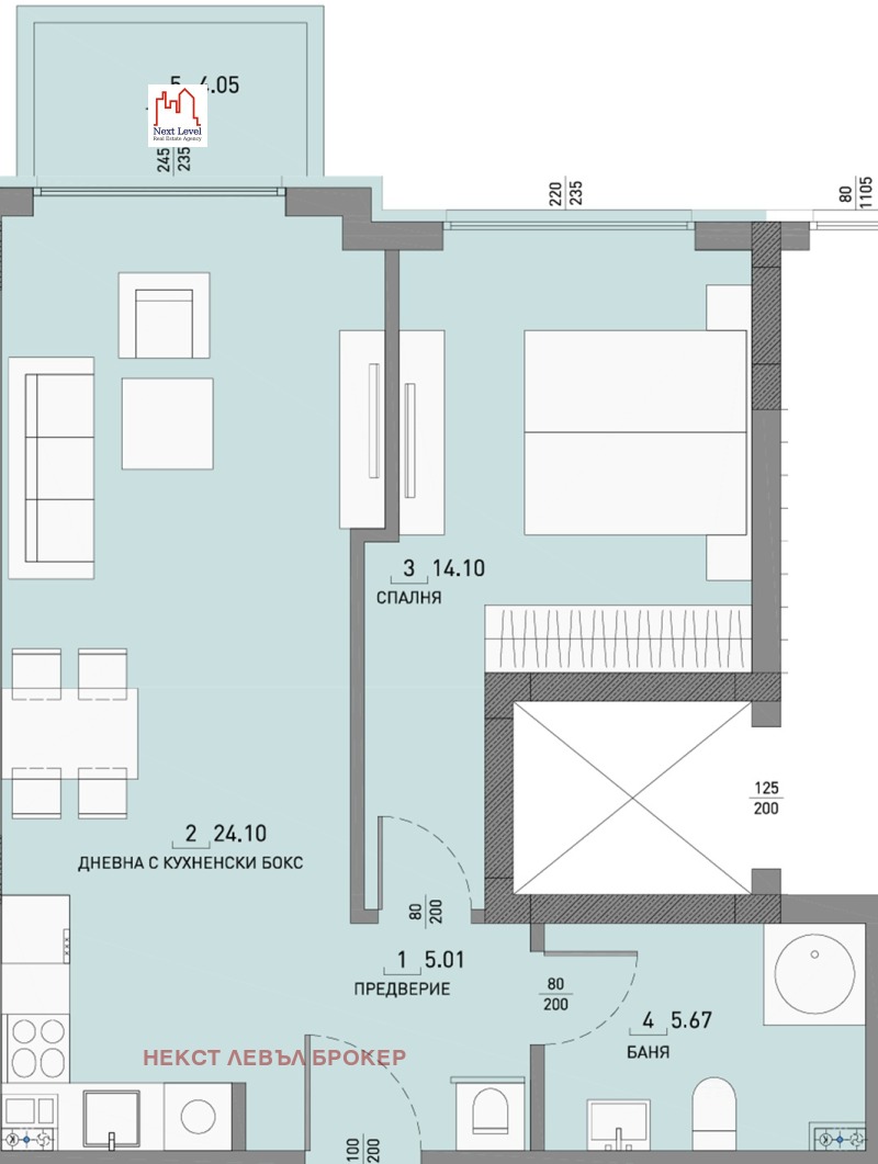 Till salu  1 sovrum Sofia , Malinova dolina , 72 kvm | 77039669 - bild [4]