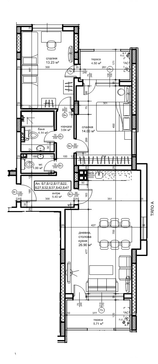 Till salu  2 sovrum Plovdiv , Kjutjuk Parij , 116 kvm | 91990906 - bild [13]