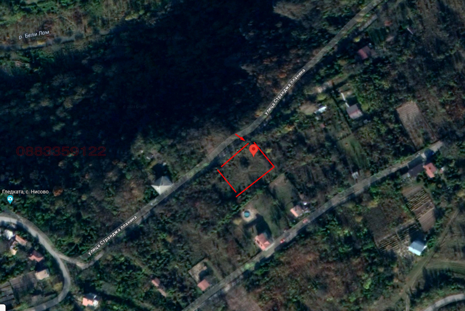 Продава ПАРЦЕЛ, с. Нисово, област Русе, снимка 2 - Парцели - 54222727