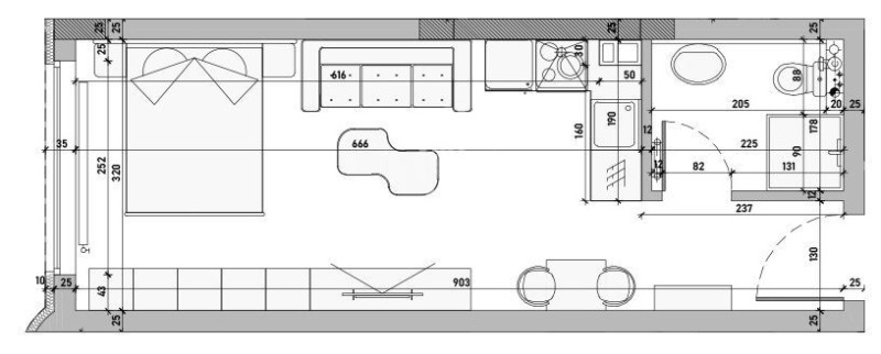 Te koop  Studio Sofia , Malinova dolina , 39 m² | 92587407 - afbeelding [7]