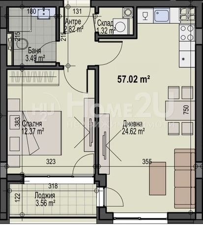 Zu verkaufen  1 Schlafzimmer Sofia , Manastirski liwadi , 67 qm | 77267729 - Bild [6]