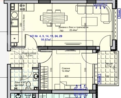 Продава 2-СТАЕН, гр. Стара Загора, Самара 1, снимка 2 - Апартаменти - 52622507