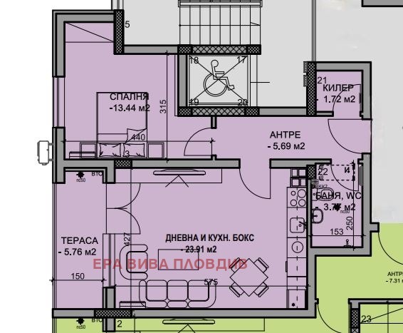 Продава 2-СТАЕН, гр. Пловдив, Христо Смирненски, снимка 2 - Апартаменти - 55952518