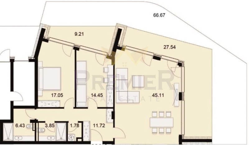 Till salu  2 sovrum Sofia , Simeonovo , 175 kvm | 29866096 - bild [14]