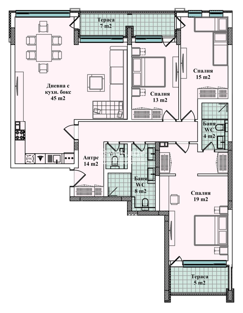 Na sprzedaż  3+ sypialni Plowdiw , Wastaniczeski , 187 mkw | 21864561 - obraz [4]