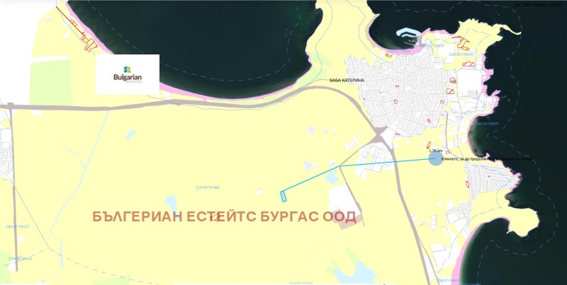 Продава ПАРЦЕЛ, гр. Черноморец, област Бургас, снимка 9 - Парцели - 53428390