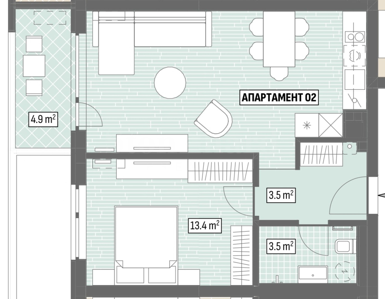 Продава 2-СТАЕН, гр. София, Малинова долина, снимка 2 - Апартаменти - 56734907
