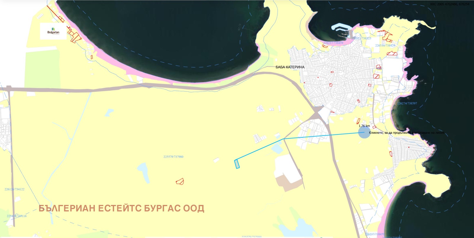 Продава ПАРЦЕЛ, гр. Черноморец, област Бургас, снимка 9 - Парцели - 53428390