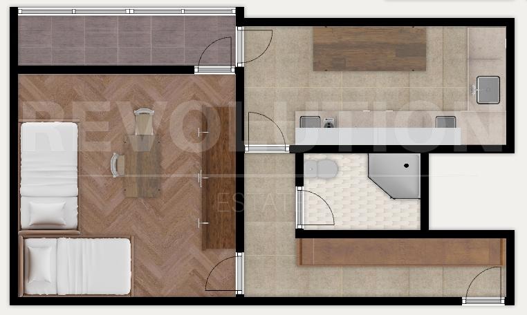 Продава 1-СТАЕН, гр. София, Света Троица, снимка 5 - Апартаменти - 53106306