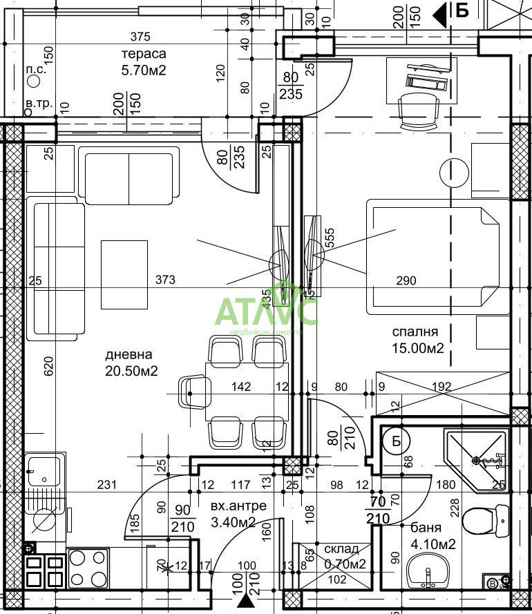 Продава 2-СТАЕН, гр. Пловдив, Христо Смирненски, снимка 10 - Aпартаменти - 48962676