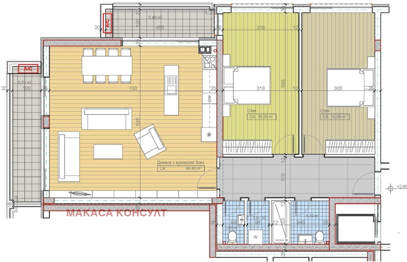 Продава 3-СТАЕН, гр. София, м-т Гърдова глава, снимка 1 - Aпартаменти - 49254636