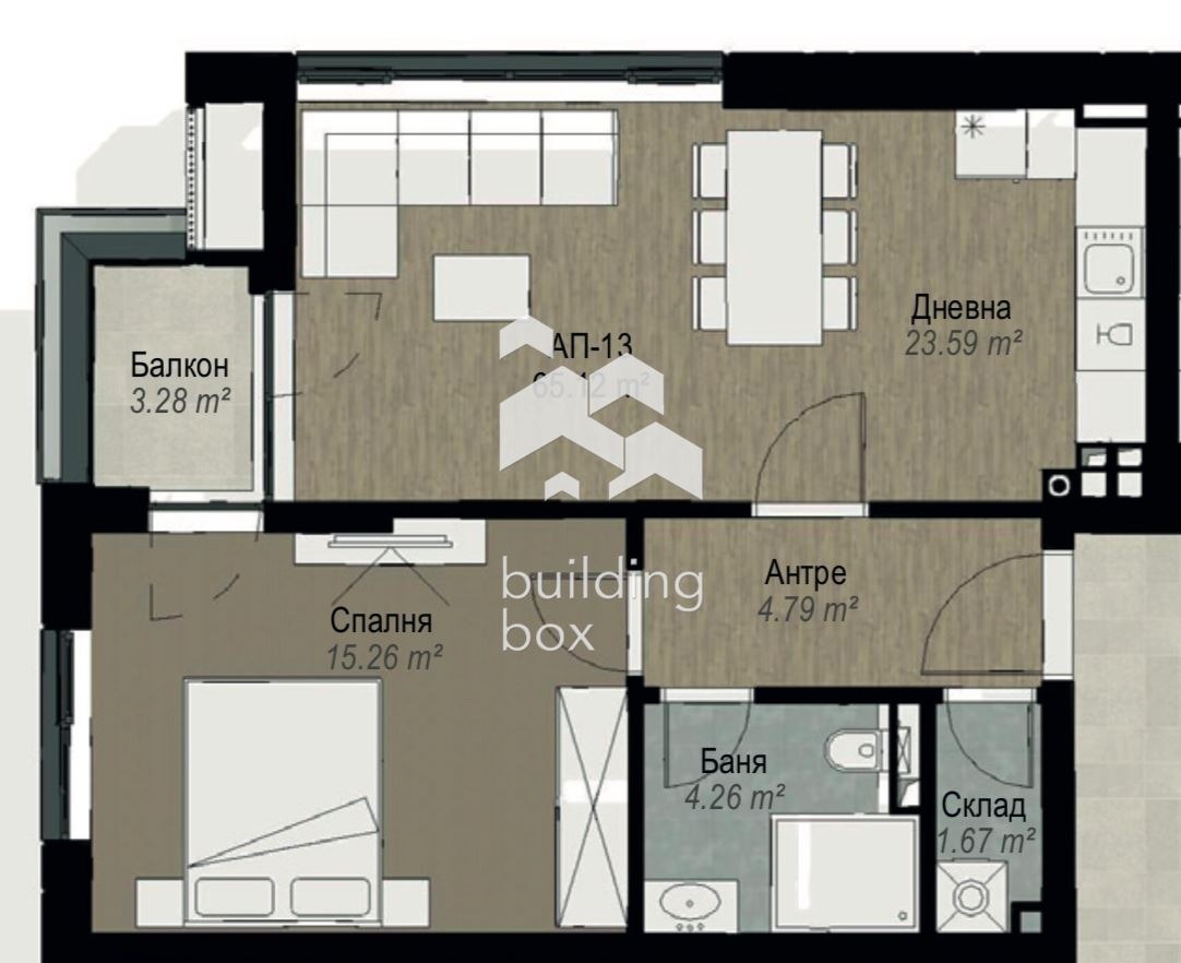 Продава 2-СТАЕН, гр. София, Витоша, снимка 9 - Апартаменти - 54278085