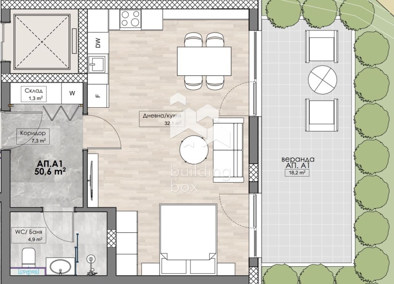 Til salgs  Studio Plovdiv , Karsjijaka , 79 kvm | 80082163 - bilde [2]