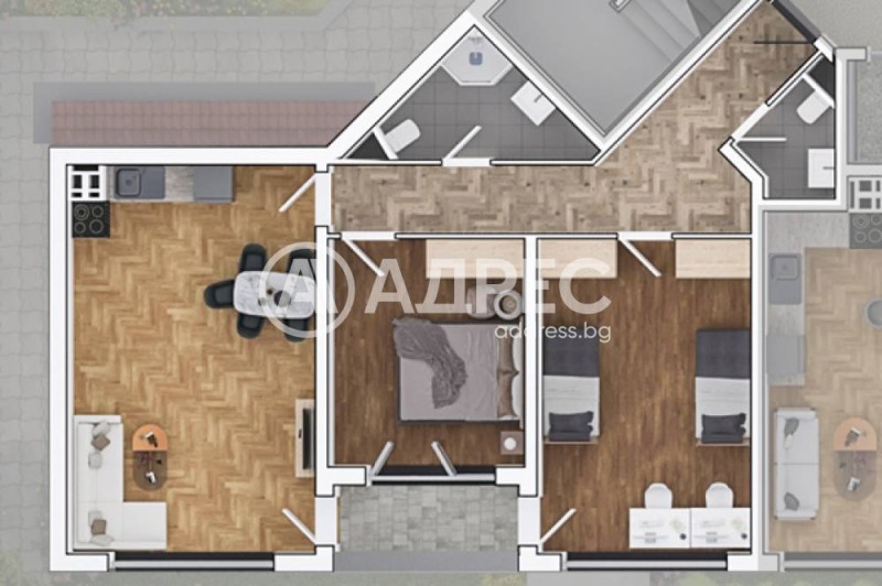 Продава  3-стаен, град София, Овча купел 1 •  214 978 EUR • ID 42112178 — holmes.bg - [1] 