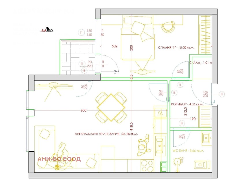 Продава 2-СТАЕН, гр. Варна, Изгрев, снимка 2 - Aпартаменти - 49434783