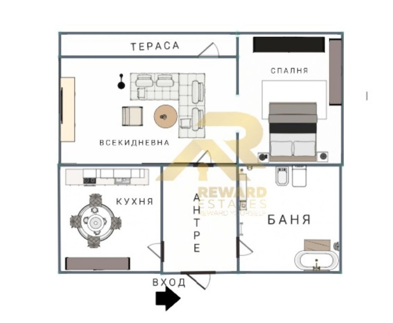 Продается  1 спальня область Перник , Радомир , 64 кв.м | 35612566 - изображение [8]