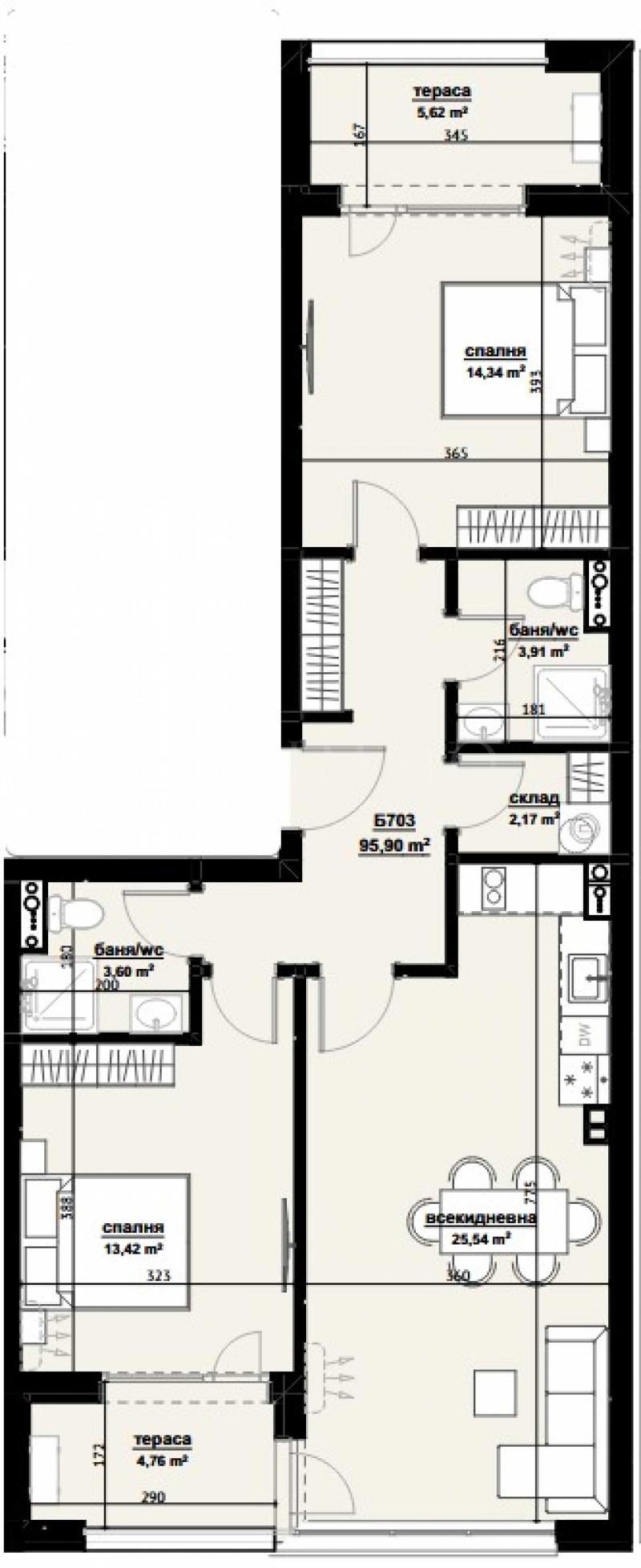 In vendita  2 camere da letto Burgas , Izgrev , 110 mq | 59250901 - Immagine [2]