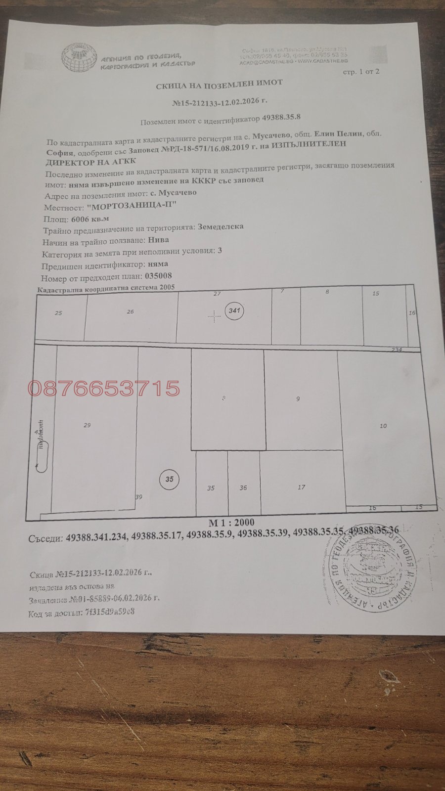 Продава ПАРЦЕЛ, гр. Елин Пелин, област София област, снимка 2 - Парцели - 53693314