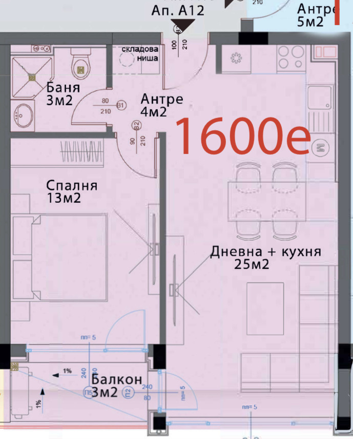 Myytävänä  1 makuuhuone Sofia , Ljulin 8 , 67 neliömetriä | 67924652 - kuva [2]