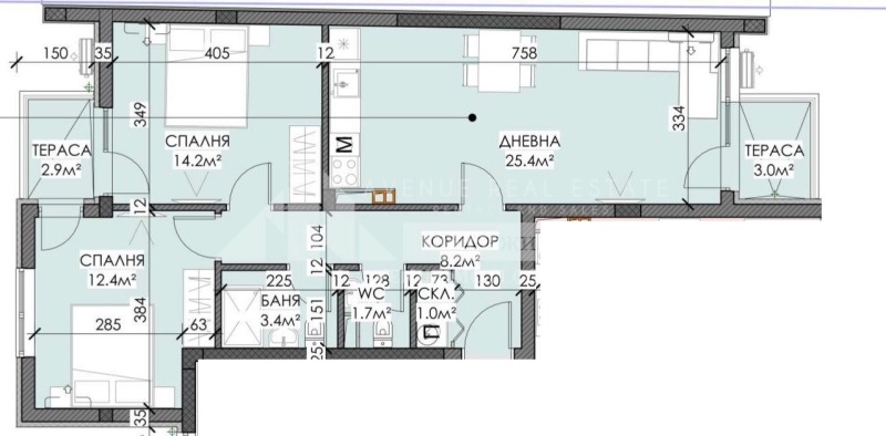 Eladó  2 hálószobás Burgas , Sarafovo , 99 négyzetméter | 59630113 - kép [2]