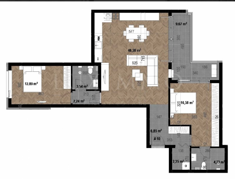 Продава 3-СТАЕН, гр. София, Кръстова вада, снимка 2 - Апартаменти - 52534350