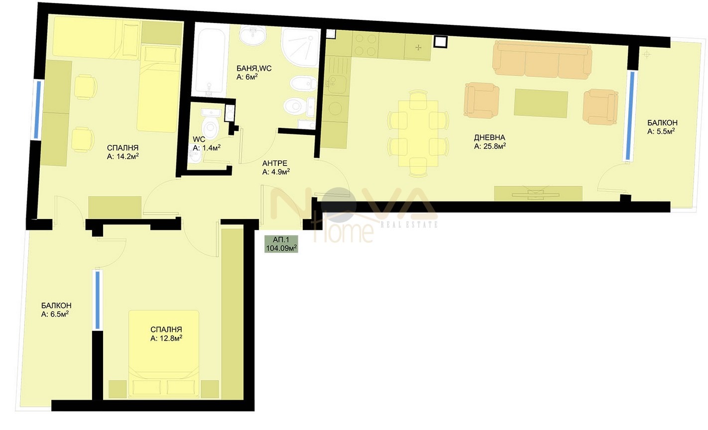Продава 3-СТАЕН, гр. Варна, Победа, снимка 2 - Апартаменти - 47361087