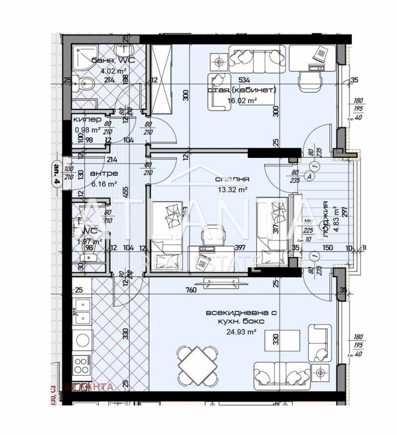 À vendre  2 chambres Varna , Mladost 2 , 102 m² | 55316568 - image [2]