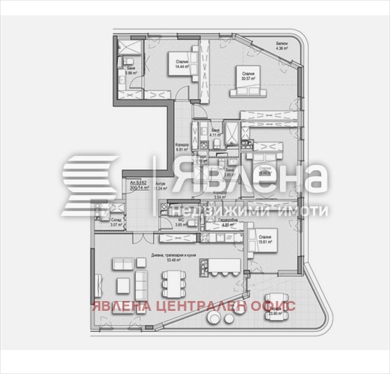 Продава МНОГОСТАЕН, гр. София, Витоша, снимка 2 - Апартаменти - 53686952