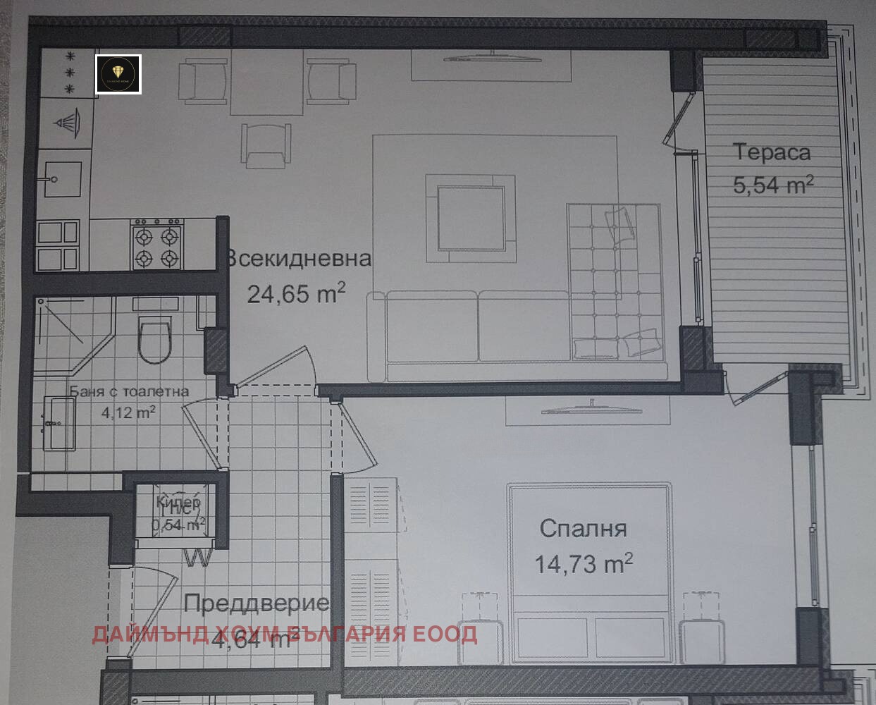 Продава 2-СТАЕН, гр. Пловдив, Гагарин, снимка 2 - Апартаменти - 49465230