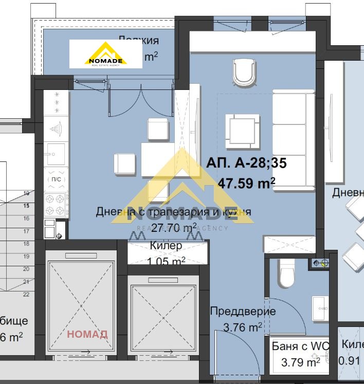 Продава 1-СТАЕН, гр. Пловдив, Христо Смирненски, снимка 2 - Апартаменти - 51438804