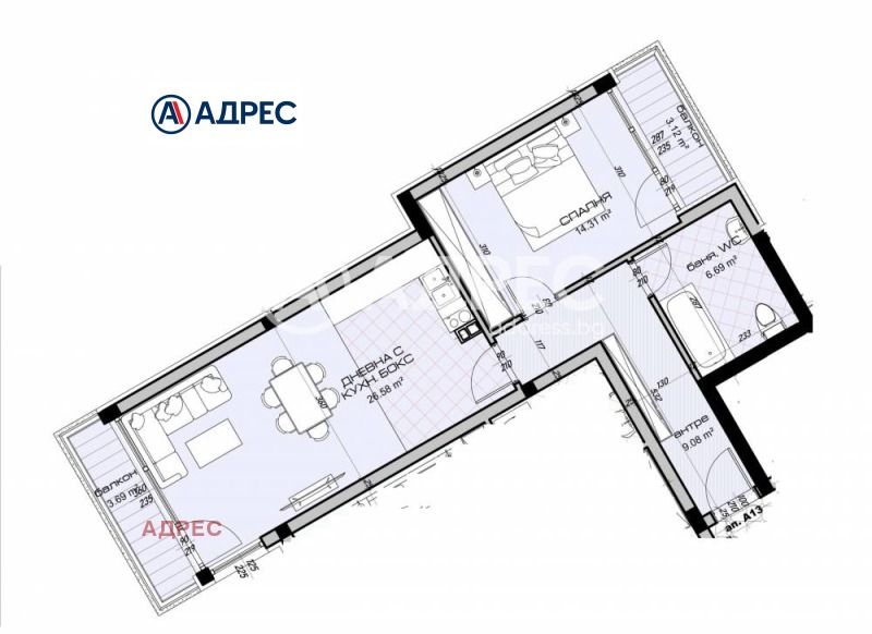 Продава 2-СТАЕН, гр. Варна, Виница, снимка 2 - Aпартаменти - 47159394