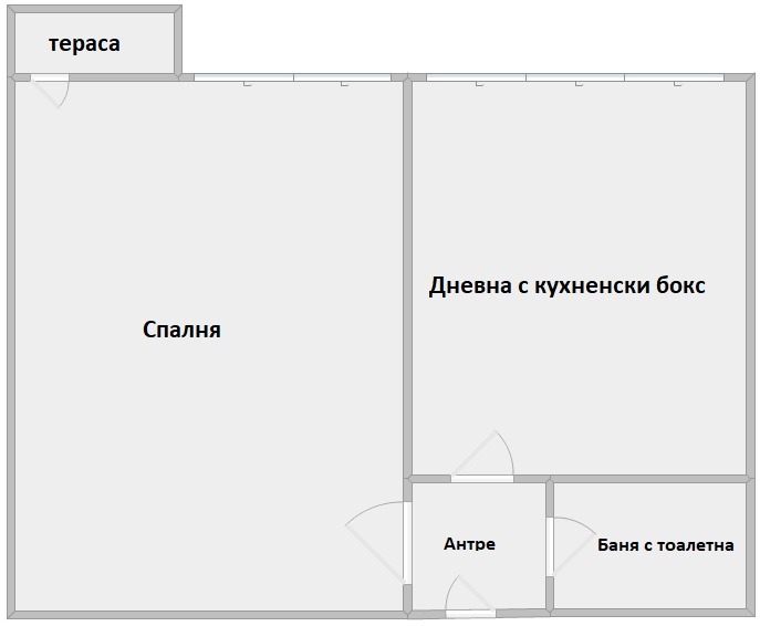 Til salgs  1 soverom Sofia , Krasna poljana 1 , 48 kvm | 27076644