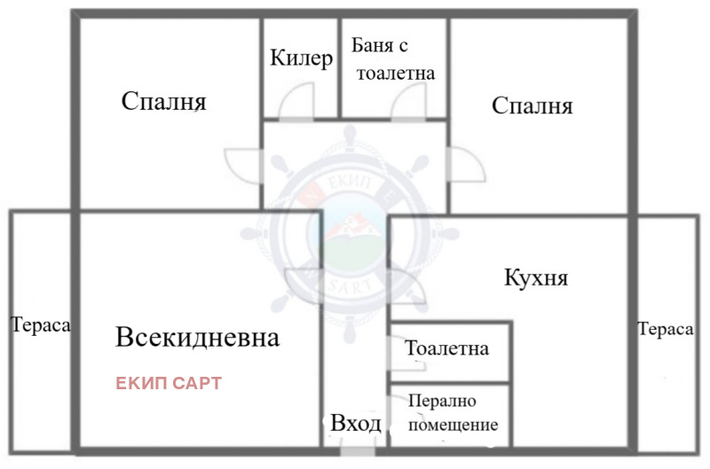 Продаја  3 спаваће собе Варна , Цветен квартал , 92 м2 | 49238305 - слика [6]