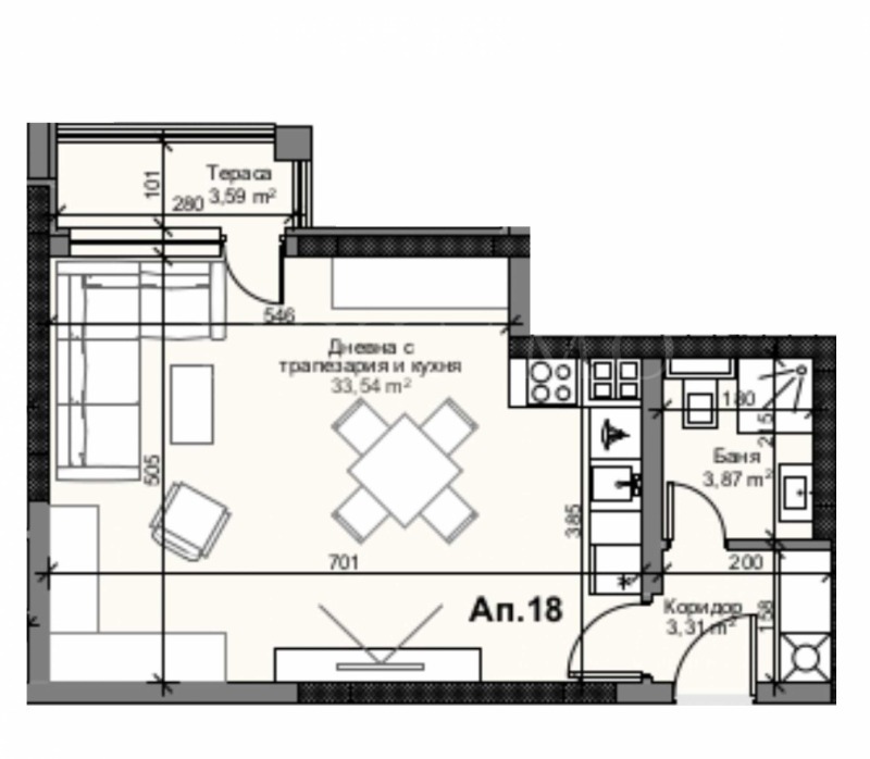 Продава 1-СТАЕН, гр. Пловдив, Кършияка, снимка 5 - Aпартаменти - 47700249