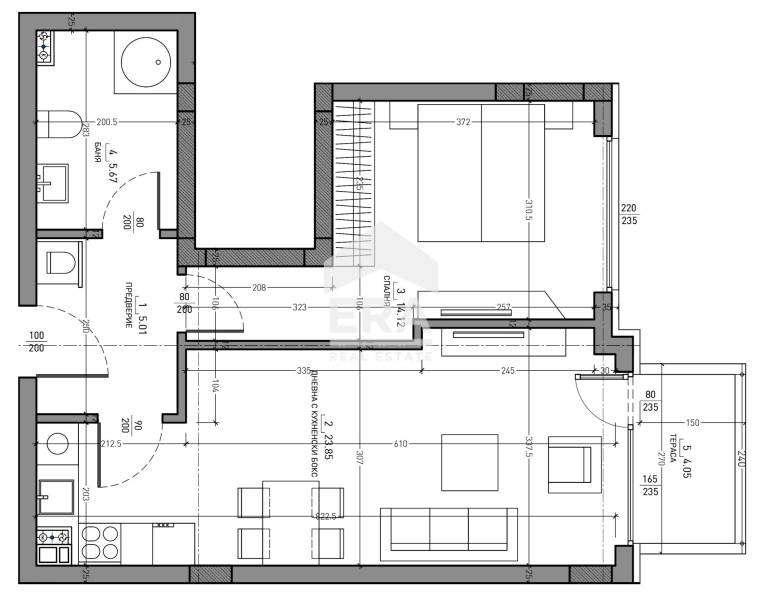 Продава 2-СТАЕН, гр. София, Малинова долина, снимка 3 - Aпартаменти - 47529546